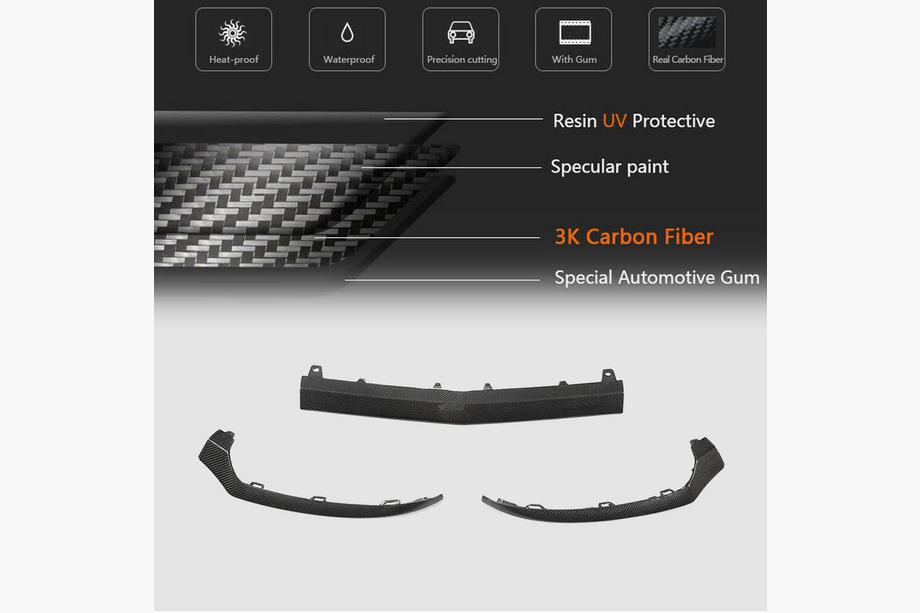 Mercedes C-class W205 2014-2021 Frontlippe V4 für C43 AMG 2015-2019 Carbon Foto 5
