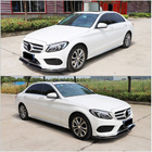 Mercedes C-class W205 2014-2021 Frontspoiler Lippe V6 für C43 AMG 2015-2019 Carbon Foto 3