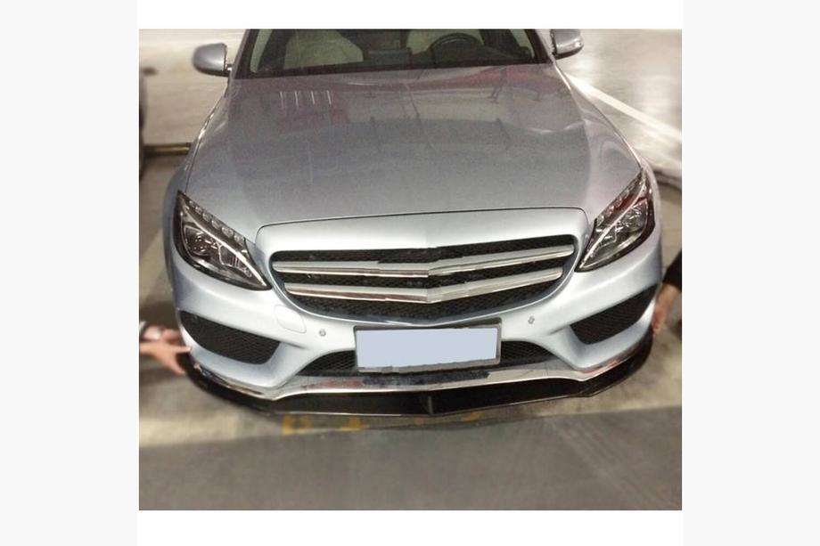 Mercedes C-class W205 2014-2021 Frontspoiler Lippe V7 für C43 AMG 2015-2019 Kunststoff Foto 3