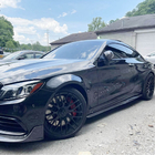 Mercedes C-class W205 2014-2021 Seitenschweller V4 (für C43/C63 AMG 2015-2019, Carbon) Foto 2