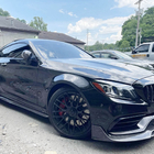 Mercedes C-class W205 2014-2021 Seitenschweller V4 (für C43/C63 AMG 2015-2019, Carbon) Foto 3