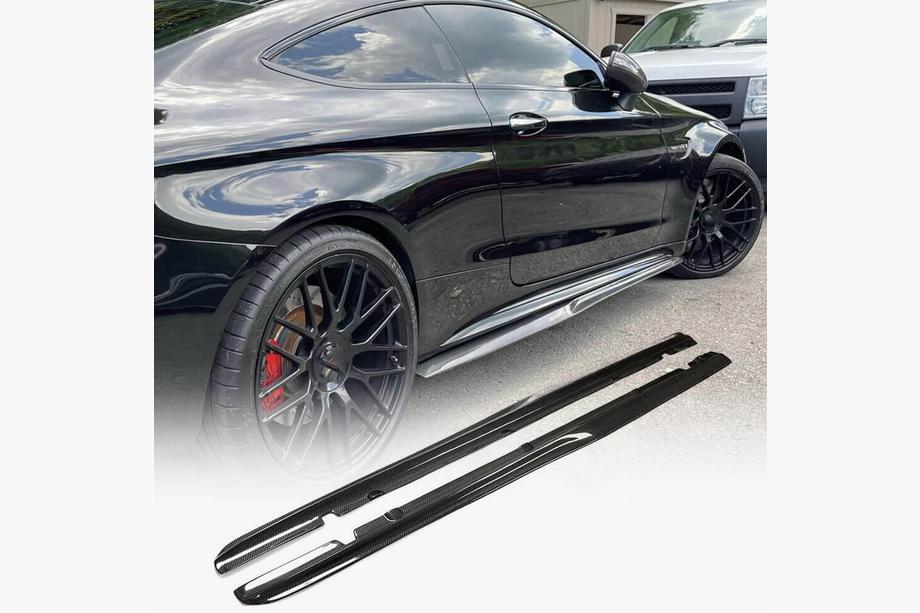 Mercedes C-class W205 2014-2021 Seitenschweller V4 (für C43/C63 AMG 2015-2019, Carbon) Image