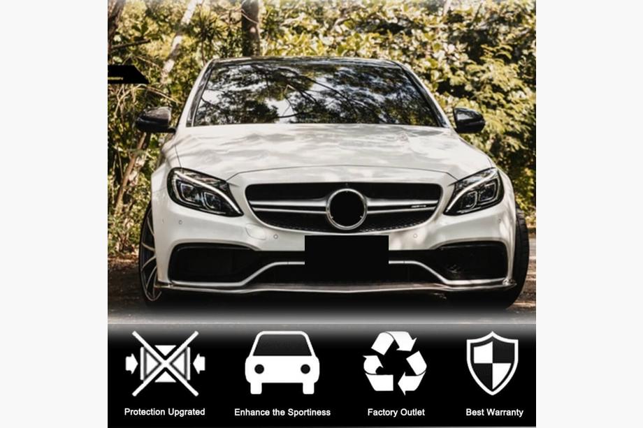 Mercedes C-class W205 2014-2021 Frontlippe V2 für SD C63 AMG 2015-2019 Carbon Foto 3