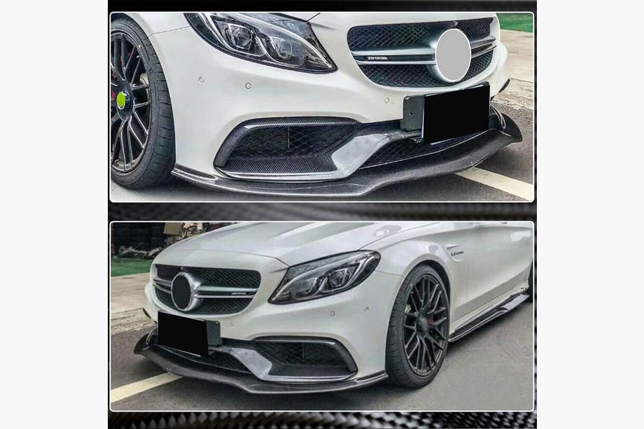 Mercedes C-class W205 2014-2021 Frontlippe V2 für SD C63 AMG 2015-2019 Carbon Foto 4