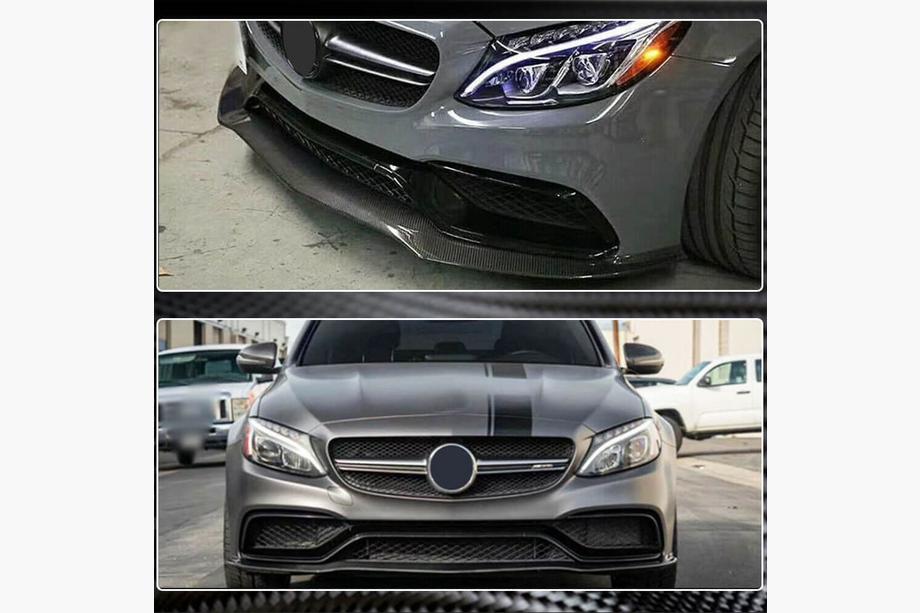 Mercedes C-class W205 2014-2021 Frontlippe V2 für SD C63 AMG 2015-2019 Carbon Foto 5