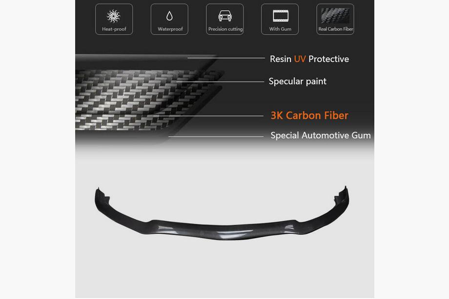 Mercedes C-class W205 2014-2021 Frontlippe V2 für SD C63 AMG 2015-2019 Carbon Foto 6
