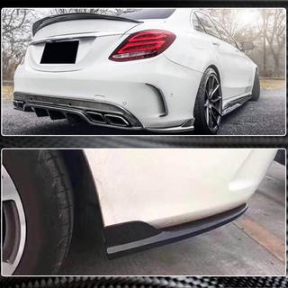 Heckstoßstangen Flaps Aufsätze für SD C43/C63 AMG 2015-2019 Carbon Foto 3