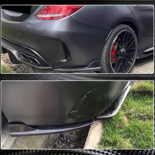 Heckstoßstangen Flaps Aufsätze für SD C43/C63 AMG 2015-2019 Carbon Foto 4