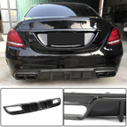 Mercedes C-class W205 2014-2021 Heckdiffusor V3 für SD C43/C63 AMG 2015-2019 Carbon Foto 1