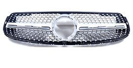 Mercedes GLC X253 2015-2022 Frontgrill Diamond Silber (für GLC 43 AMG/GLC 63 AMG/AMG-Line 2019-2022) Ohne Kameravorbereitung Foto 2
