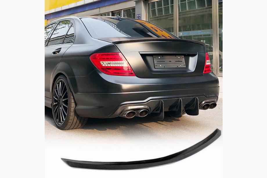 Mercedes C-class W204 2007-2015 Spoiler SD V1 (Carbon) Image