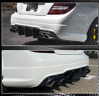 Mercedes C-class W204 2007-2015 Heckstoßstangen Diffusor Spoiler für C63 AMG 2012-2014 Carbon Foto 3