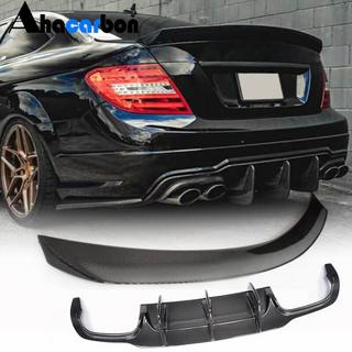 Heckstoßstangen Diffusor Spoiler für C63 AMG 2012-2014 Carbon Foto 1