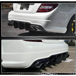 Heckstoßstangen Diffusor Spoiler für C63 AMG 2012-2014 Carbon Foto 3