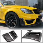 Mercedes C-class W204 2007-2015 Carbon Frontstoßstangen Abdeckungen (für AMG 2012-2014) Foto 1