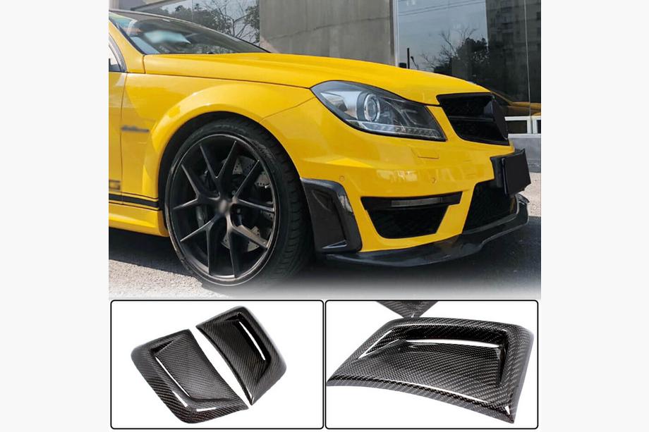 Mercedes C-class W204 2007-2015 Carbon Frontstoßstangen Abdeckungen (für AMG 2012-2014) Image