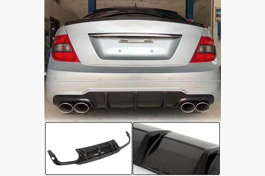 Mercedes C-class W204 2007-2015 Heckdiffusor V1 für AMG SD/Coupe 2012-2014 Carbon Image