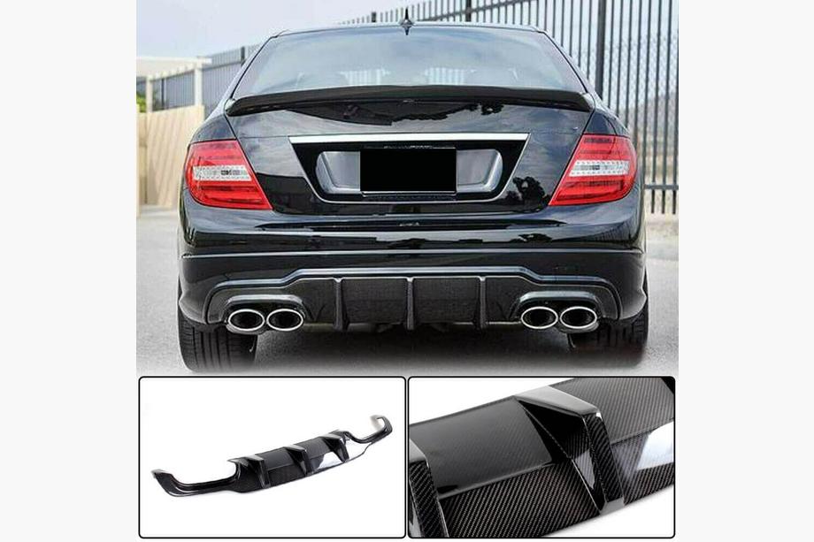 Mercedes C-class W204 2007-2015 Heckdiffusor V3 für AMG SD/Coupe 2012-2014 Carbon Foto 2