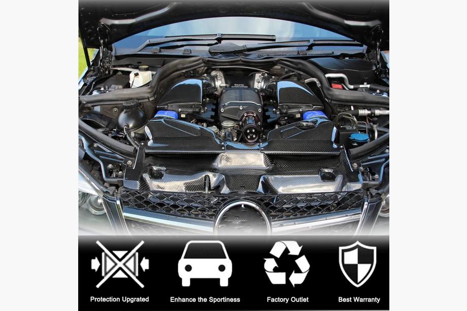 Mercedes C-class W204 2007-2015 Ansaugsystemgehäuse mit Abdeckung aus Dry Carbon für C63 AMG 2012-2014 Foto 2