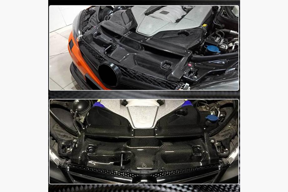 Mercedes C-class W204 2007-2015 Ansaugsystemgehäuse mit Abdeckung aus Dry Carbon für C63 AMG 2012-2014 Foto 3