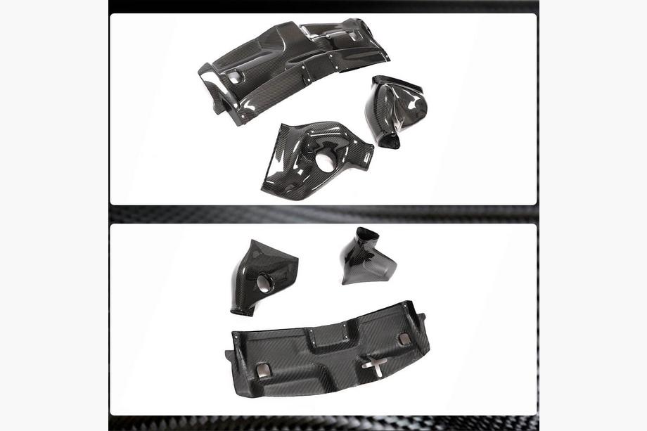 Mercedes C-class W204 2007-2015 Ansaugsystemgehäuse mit Abdeckung aus Dry Carbon für C63 AMG 2012-2014 Foto 4