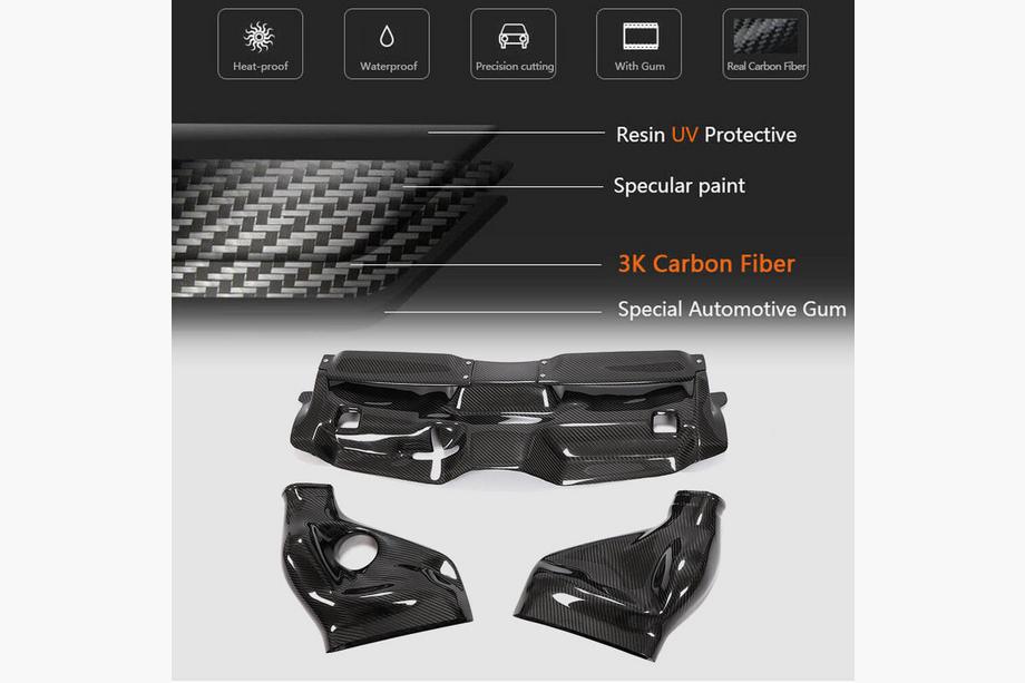 Mercedes C-class W204 2007-2015 Ansaugsystemgehäuse mit Abdeckung aus Dry Carbon für C63 AMG 2012-2014 Foto 5