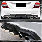 Mercedes C-class W204 2007-2015 Heckdiffusor V4 (für AMG SD/Coupe 2012-2014, Carbon) Foto 3