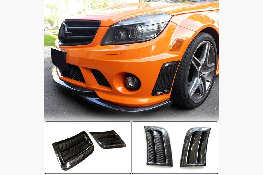 Mercedes C-class W204 2007-2015 Carbon Frontstoßstangen Abdeckungen für C63 AMG Sedan 2008-2011 Image