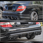 Mercedes C-class W204 2007-2015 Heckstoßstangendiffusor V2 (für AMG SD 2008-2011, Carbon) Foto 4