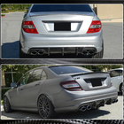 Mercedes C-class W204 2007-2015 Heckstoßstangendiffusor V2 (für AMG SD 2008-2011, Carbon) Foto 5