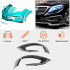 Mercedes S-class W222 2013-2022 Frontstoßstangenaufsätze V1 für S63 AMG 2014-2017 Carbon Foto 2