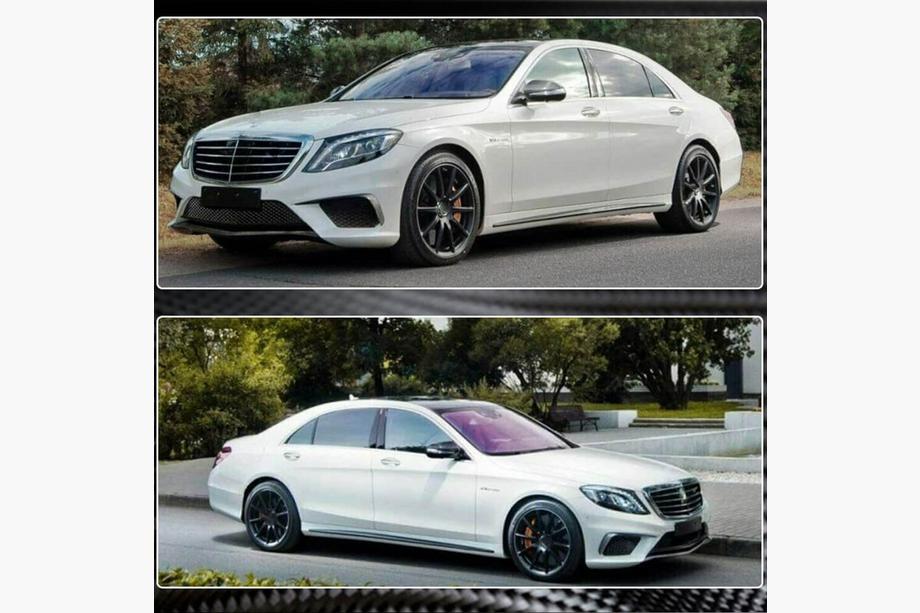 Mercedes S-class W222 2013-2022 Seitenschweller (für S63 AMG 2014-2017, Carbon) Foto 3