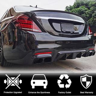 Heckdiffusor mit Endrohren (für S63/S65 AMG 2018-2021, Carbon) Foto 2