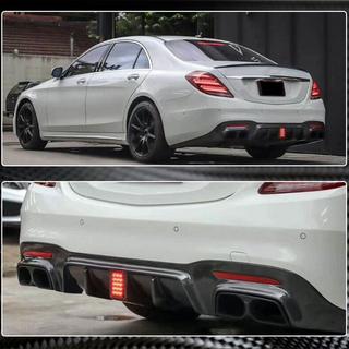 Heckdiffusor mit Endrohren (für S63/S65 AMG 2018-2021, Carbon) Foto 4