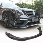 Mercedes S-class W222 2013-2022 Frontstoßstangenlippe Aufsatz (für S63/S65 AMG 2018-2022, Carbon) Foto 1