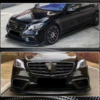 Mercedes S-class W222 2013-2022 Frontstoßstangenlippe Aufsatz (für S63/S65 AMG 2018-2022, Carbon) Foto 5