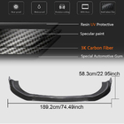 Mercedes S-class W222 2013-2022 Frontstoßstangenlippe Aufsatz (für S63/S65 AMG 2018-2022, Carbon) Foto 6