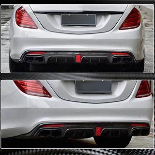 Heckdiffusor mit Endrohren (für S63 AMG 2014-2017, Carbon) Foto 4