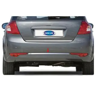 Edelstahl Heckstoßstangenschutz OmsaLine (2009-2012, HB) Kia Ceed 2007-2012 Foto 1