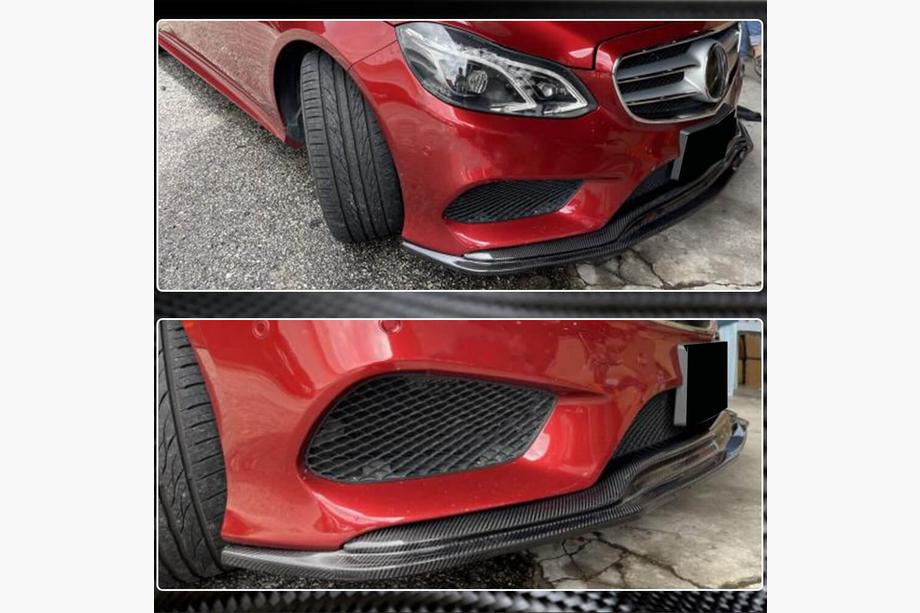 Mercedes E-class W212 2009-2016 Frontlippe V1 für AMG-Line 2013-2016 Carbon Foto 3