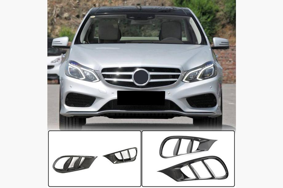Mercedes E-class W212 2009-2016 Einsätze für Frontstoßstange (für AMG-Line 2013-2016, Carbon) Image