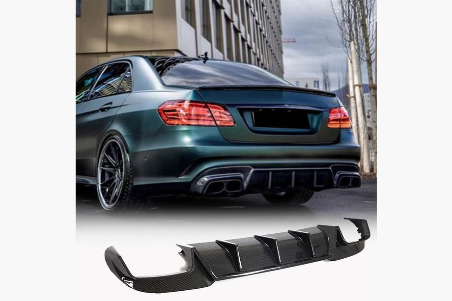Mercedes E-class W212 2009-2016 Heckdiffusor V2 für E63 AMG 2013-2016 Carbon Image