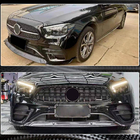 Mercedes E-class W213 2016-2023 Frontstoßstangen Lippe Aufsatz (für AMG-Line 2020-2023, Carbon) Foto 13