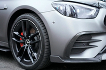 Mercedes E-class W213 2016-2023 Frontstoßstangen Lippe Aufsatz (für AMG-Line 2020-2023, Carbon) Foto 11