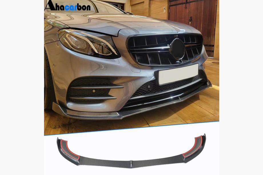 Mercedes E-class W213 2016-2023 Frontlippe V1 für AMG-Line / E43 AMG 2016-2019, Carbon Image