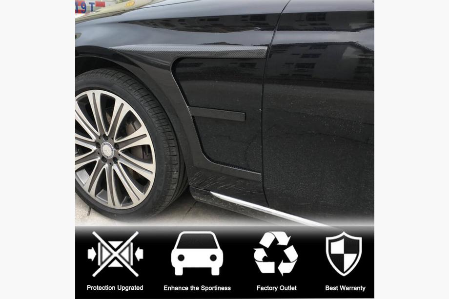 Mercedes E-class W213 2016-2023 Carbon Abdeckungen für vordere Kotflügel (AMG-Line/E43 AMG 2016-2019) Foto 3
