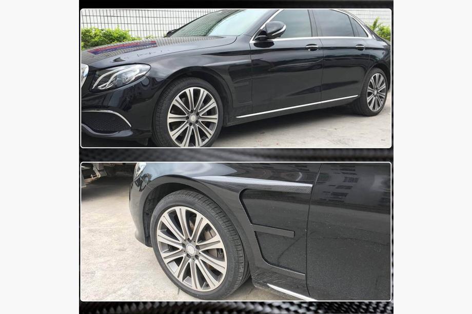 Mercedes E-class W213 2016-2023 Carbon Abdeckungen für vordere Kotflügel (AMG-Line/E43 AMG 2016-2019) Foto 4