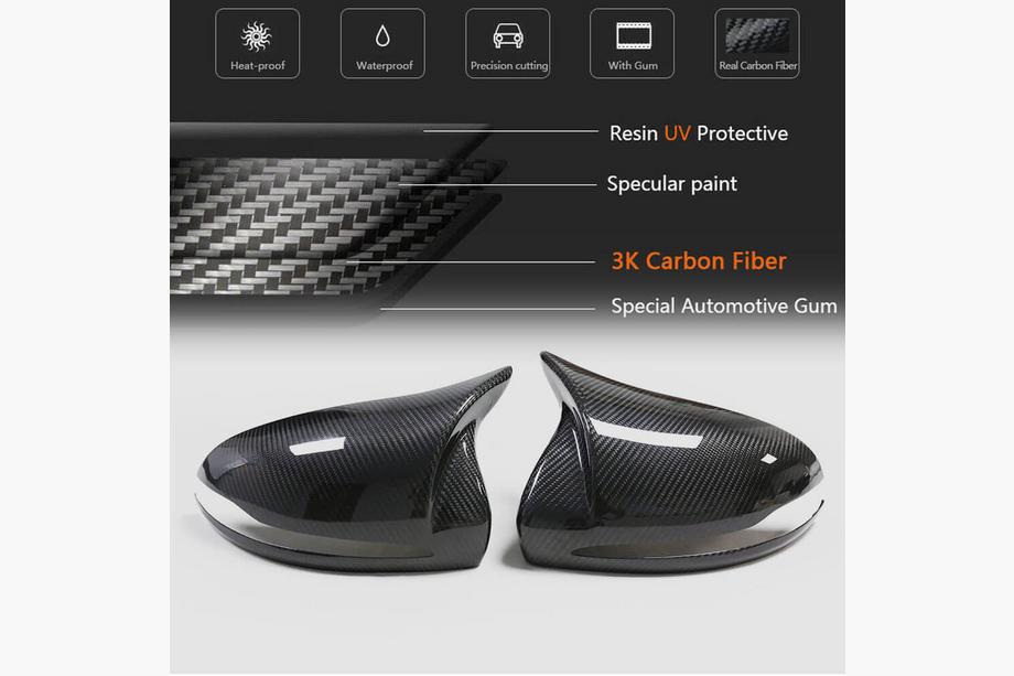 Mercedes E-class W213 2016-2023 Spiegelabdeckungen (Carbon) Foto 16