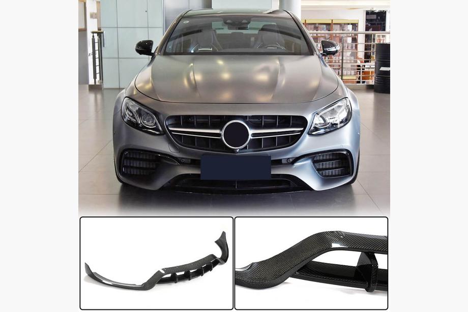 Mercedes E-class W213 2016-2023 Frontlippe V2 für E63 AMG 2016-2019 Carbon Image