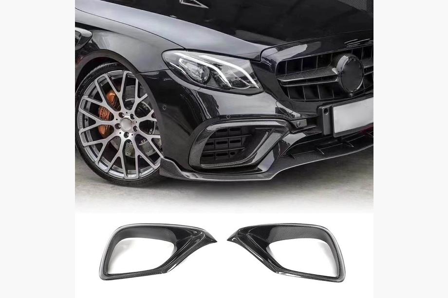 Mercedes E-class W213 2016-2023 Carbon Frontstoßstangen Abdeckungen für E63 AMG 2016-2019 Image